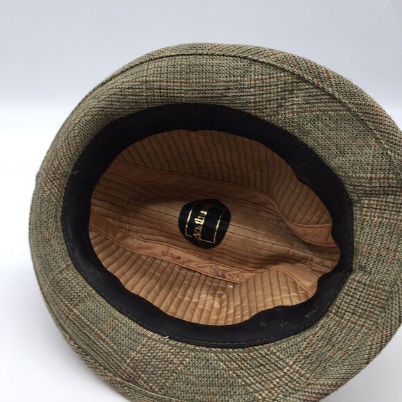Vintage Andhurst Mens  Wool Tweed Fedora Hat Tan Mens Size 7 Country Gentleman - Picture 7 of 7